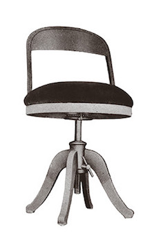 Steel round chair