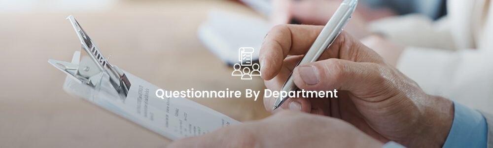Questionnaire By Department
